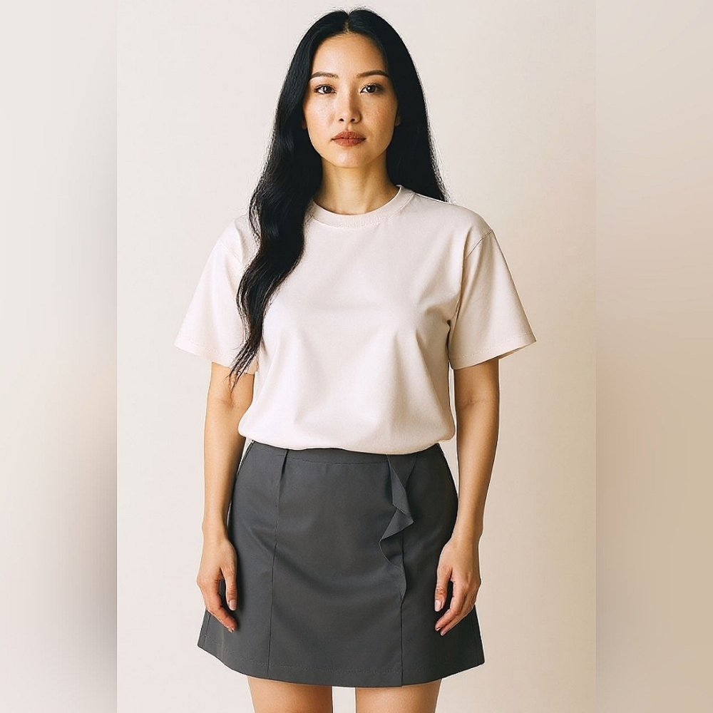 Attention Size 2 Black Pencil Cut Skirt with Slit